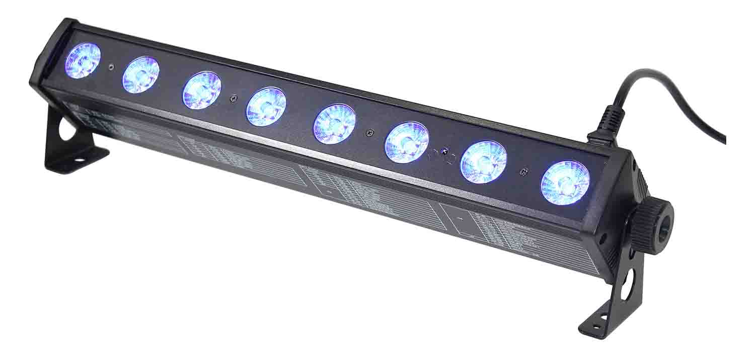 ProX X-BAR8RGBUV 8 32W High Power RGB-UV LED Wash Light - Hollywood DJ