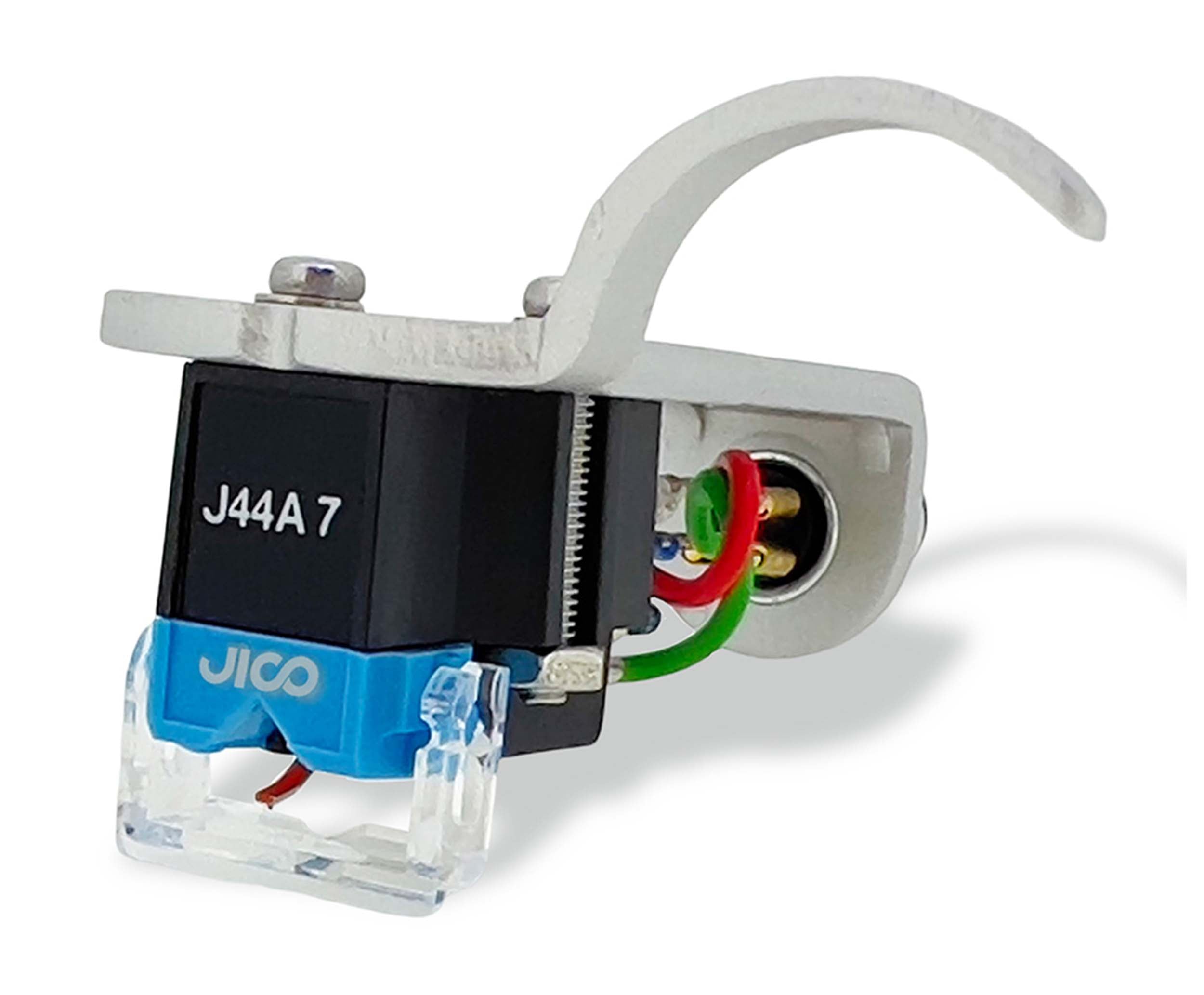 Jico J-AAC0616, Omnia J44A 7 DJ Improved SD Cartridge Mounted on Silver Head Shell Jico