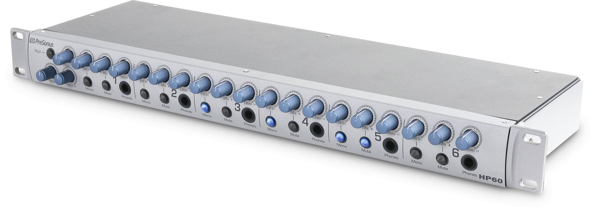 PreSonus HP60 6-Channel Headphone Mixer Amplifier - Hollywood DJ