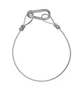 Odyssey LASC1, 20-Inch Long Safety Cable with Standard Size Spring Hook - Hollywood DJ
