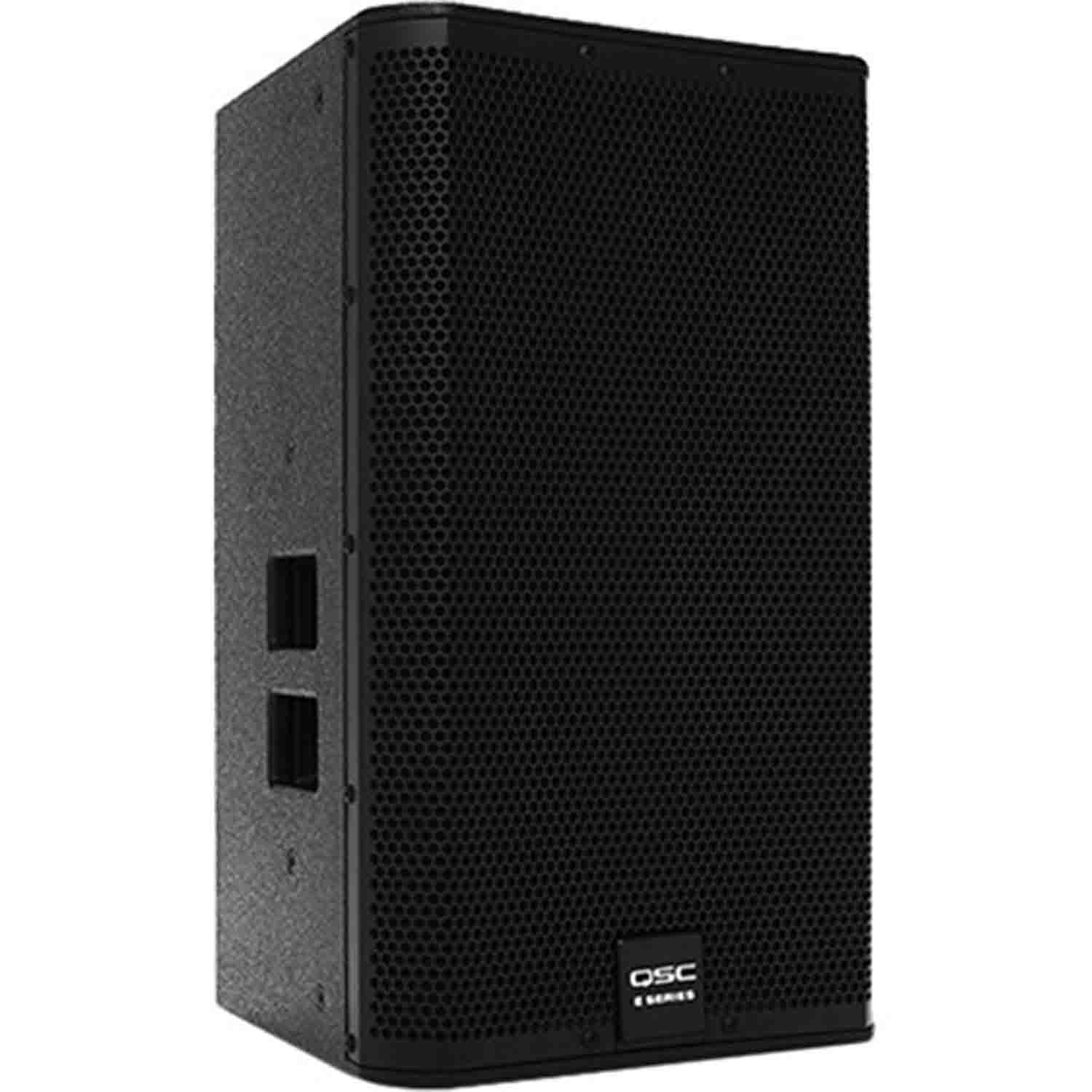 QSC E112, 12 Inches 2-Way Externally Powered, Live Sound Reinforcement Loud Speaker - Black - Hollywood DJ