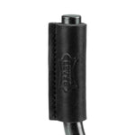 Levy's Leathers LVY-FGHNGR-SMBK Smoke Forged Guitar Hanger with Black Leather - Hollywood DJ