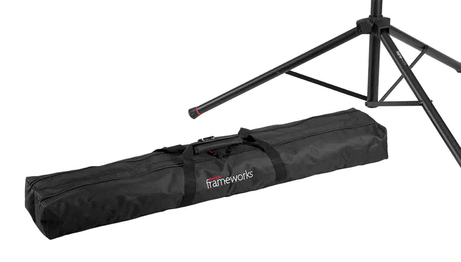 Gator Frameworks GFW-SPK-2000SET Lightweight Aluminium Speaker Stand with Carry Bag - Pair - Hollywood DJ