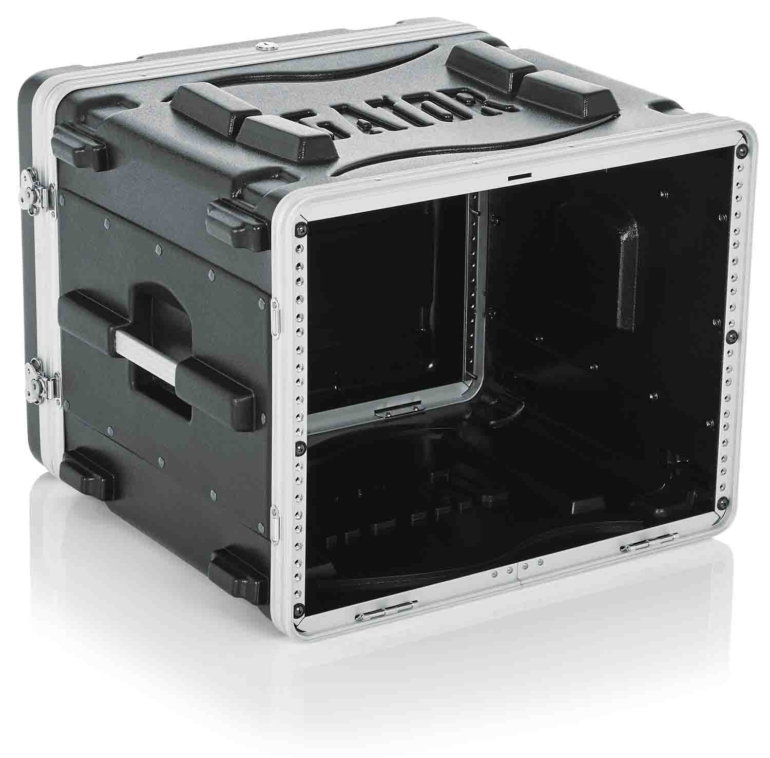 Gator Cases GR-8L Standard Molded 8U Audio Rack Case 19″ Deep - Hollywood DJ