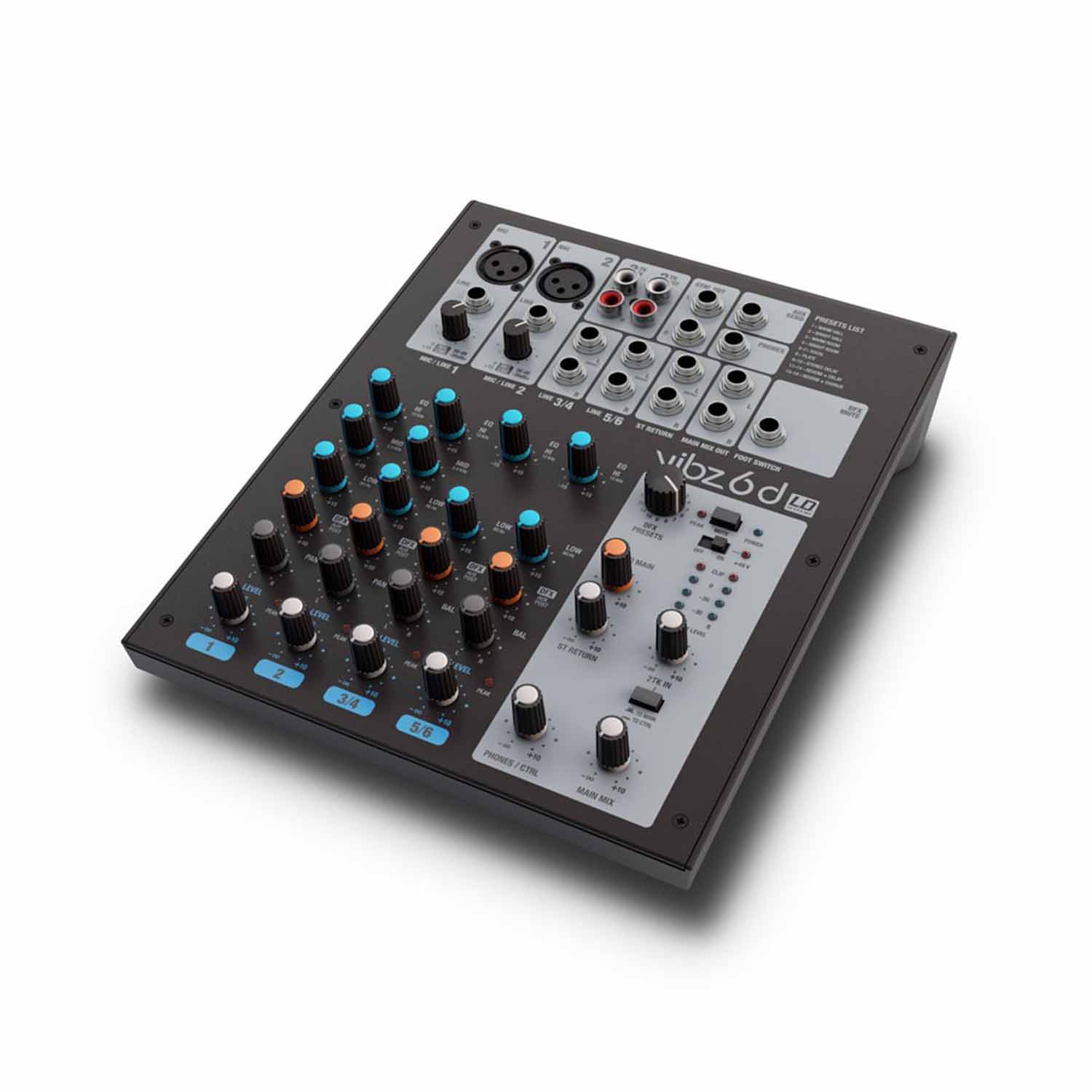 LD Systems VIBZ 6 D 6-Channel Mixing Console with DFX - Hollywood DJ