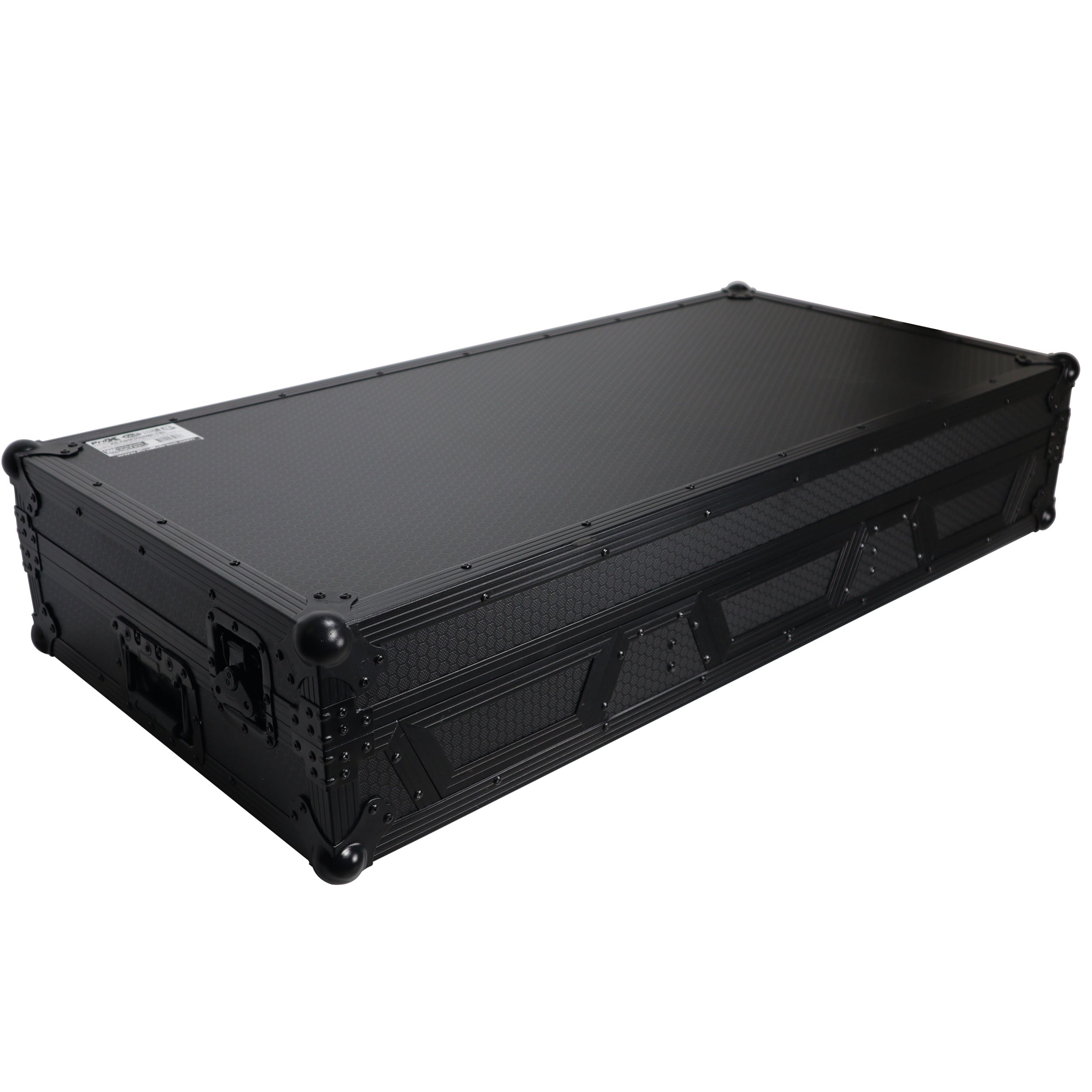 ProX XS-CDM3000WLTBL, DJ Coffin Case for Pioneer 2X CDJ-3000 CD and DJM-900NXS2 Mixer W/Wheels & Laptop Shelf - Black on Black ProX Cases