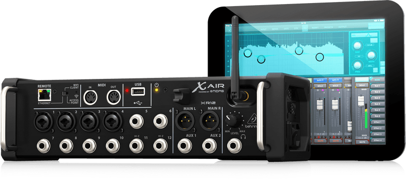 Behringer XR12, 12-Input Digital Mixer for iPad/Android Tablets - Hollywood DJ