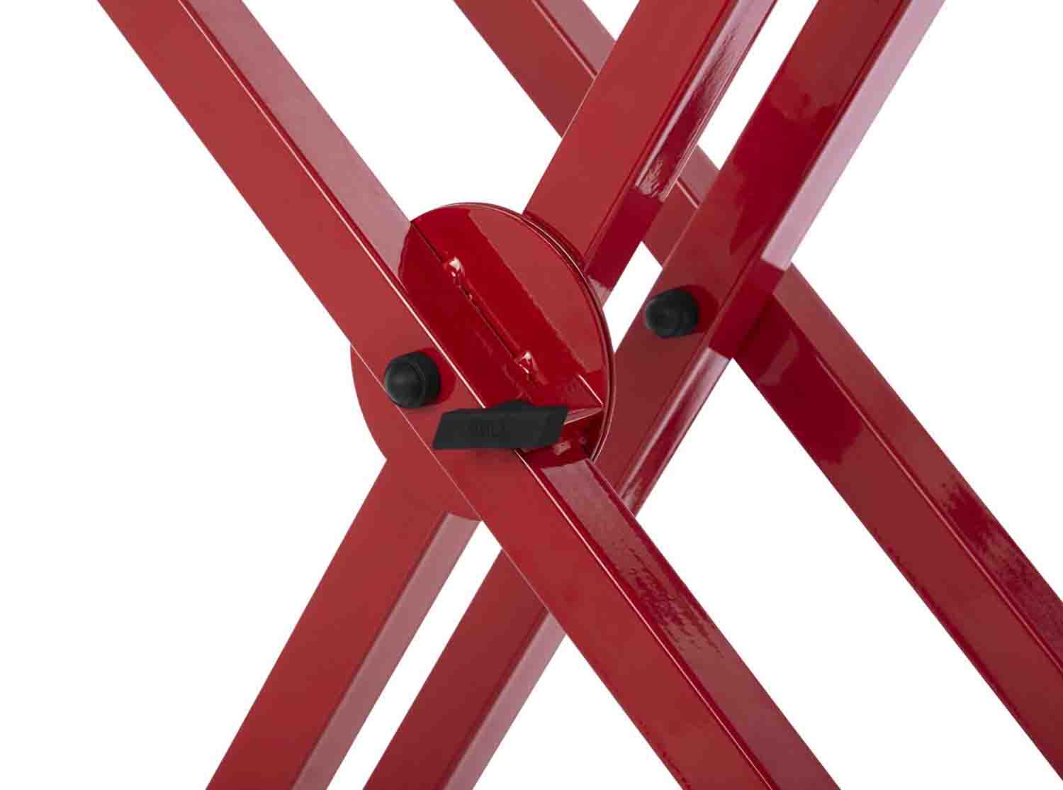 Gator Frameworks GFW-KEY-5100XRED 2 Tier X Style Keyboard Stand - Red - Hollywood DJ
