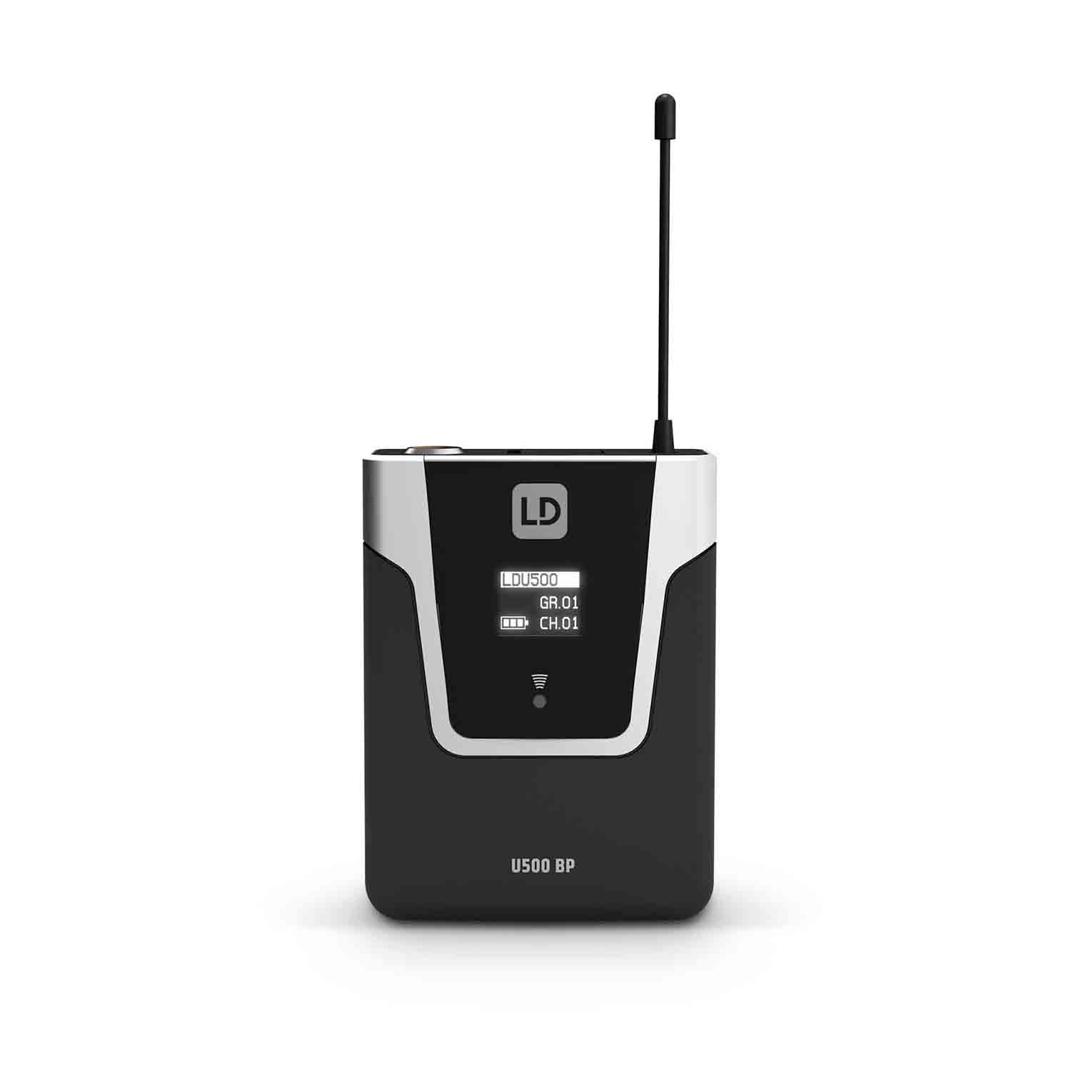 LD Systems U505 BPG Wireless Microphone System with Bodypack and Guitar Cable ( 584 – 608 MHz) - Hollywood DJ