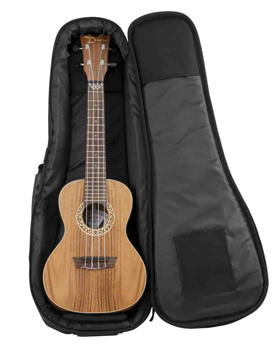 Gator Cases GB-4G-UKE CON 4G Style DJ Gig Bag for Concert Style Ukulele with Adjustable Backpack Straps - Hollywood DJ