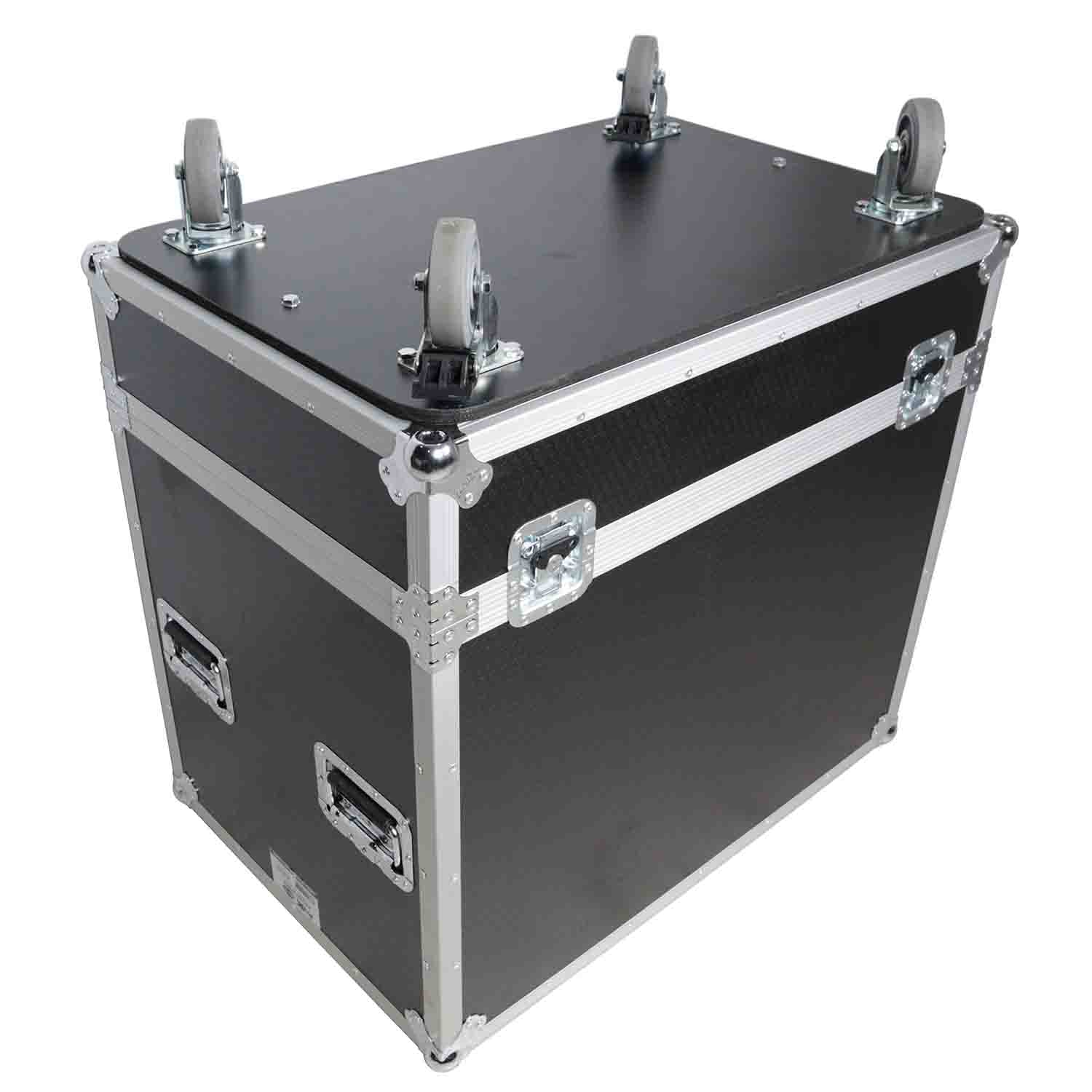 ProX XS-322127SPW Universal Flight Case for Line Array Speaker with Caster Wheels - Holds QSC KS118 - Hollywood DJ