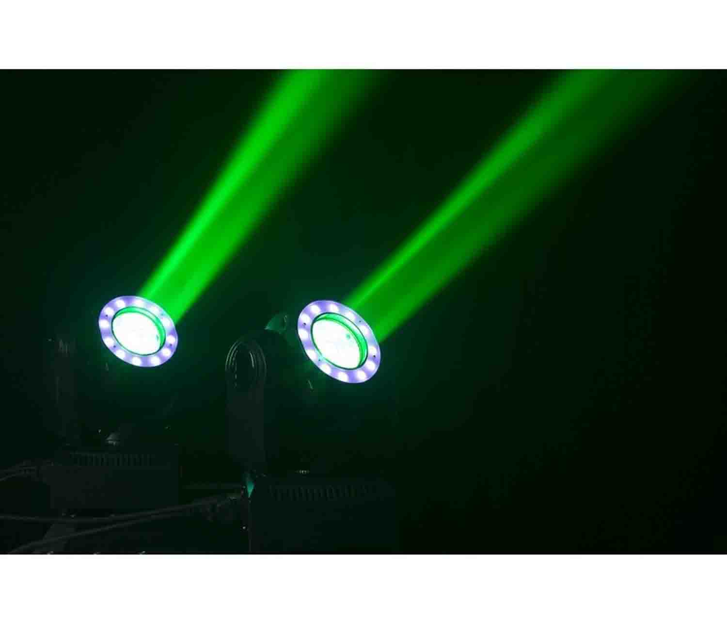 JMAZ JZ3006 Crazy Beam 40 Fusion LED Moving Head With 12 Tri-Color (RGB) LED Ring - Hollywood DJ