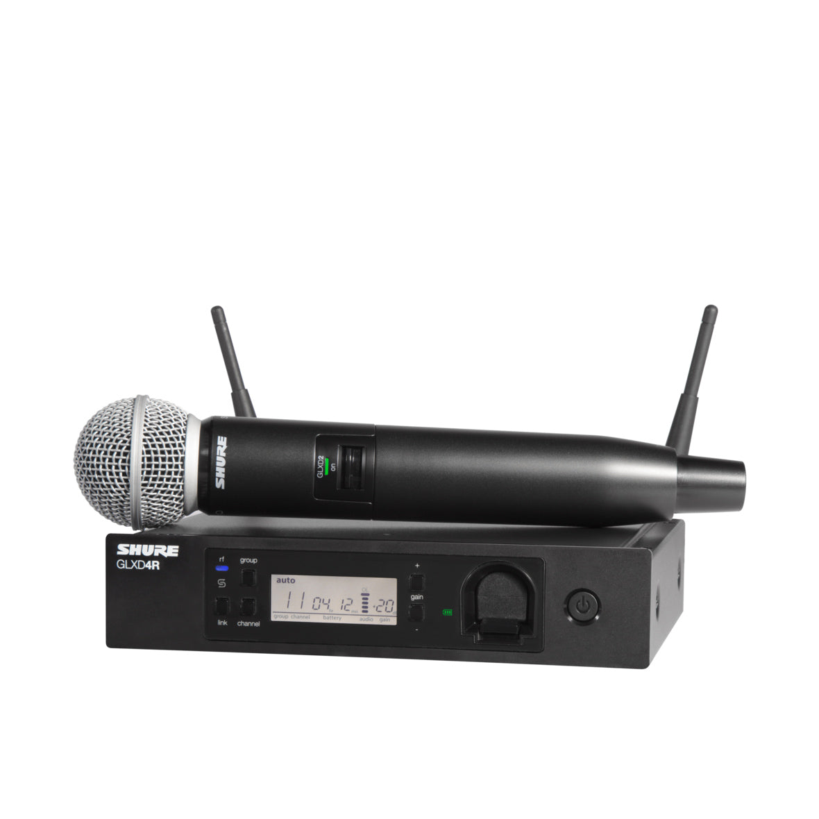 B-Stock: Shure GLXD24R/SM58-Z2 Rechargeable Wireless System with SM58 Vocal Microphone - Hollywood DJ