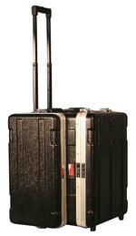 Gator Cases GRC-STUDIO4GO-W, ATA Molded PE Case for Laptop Over 4-Space Rack with Wheels - Hollywood DJ