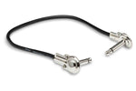 Hosa IRG-103 Guitar Patch Cable, Low-profile Right-angle to Same - 3 Feet - Hollywood DJ