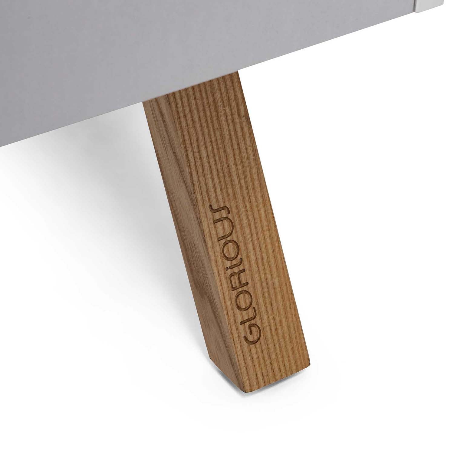 Glorious Turntable Lowboard - White - Hollywood DJ