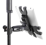 Gator Frameworks GFW-UTL-TBLTCLMP iPad Tablet Tray with Adjustable Clamp Mount - Hollywood DJ
