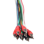 ProX XC-MEDOOZA50, 10 RCA Channel + 3 Power Cable for Marine and Car Audio - 50 Feet - Hollywood DJ