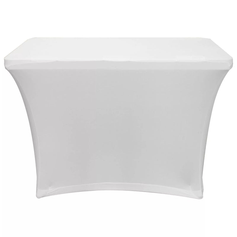 Odyssey SPATBL4WHT, White 4 Feet Banquet Table Scrim Cover - Hollywood DJ