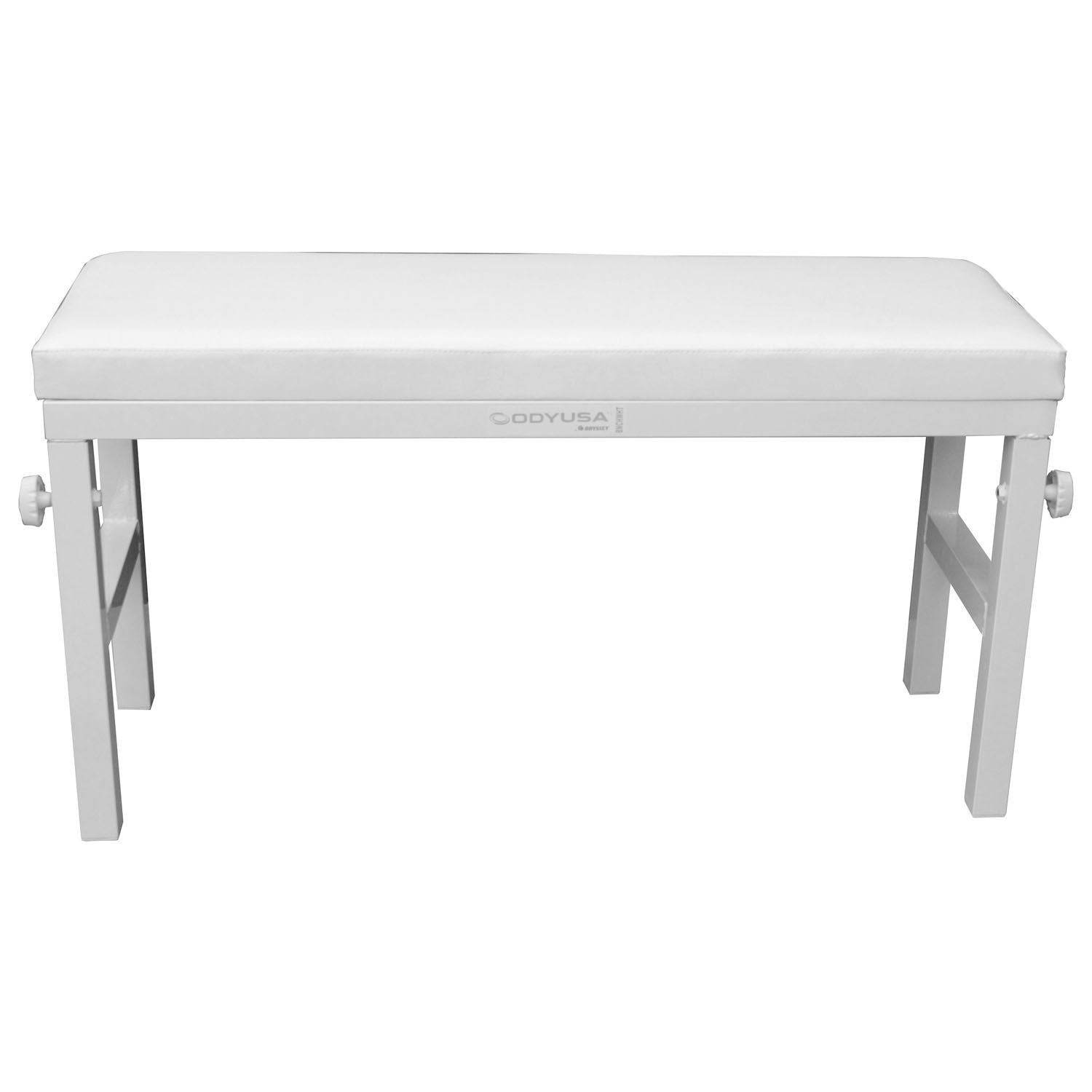 Odyssey BNCHWHT 40″ Wide Portable Bench For Photo Booth Setups - White - Hollywood DJ