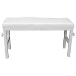 Odyssey BNCHWHT 40″ Wide Portable Bench For Photo Booth Setups - White - Hollywood DJ