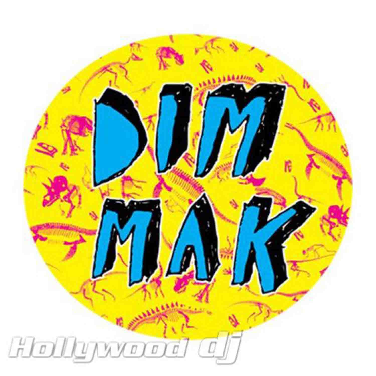 Sicmats DJ Turntable Slipmats 'DIM MAK COLOR' Slip Mat Sic Mats Steve Aoki - Pair - Hollywood DJ
