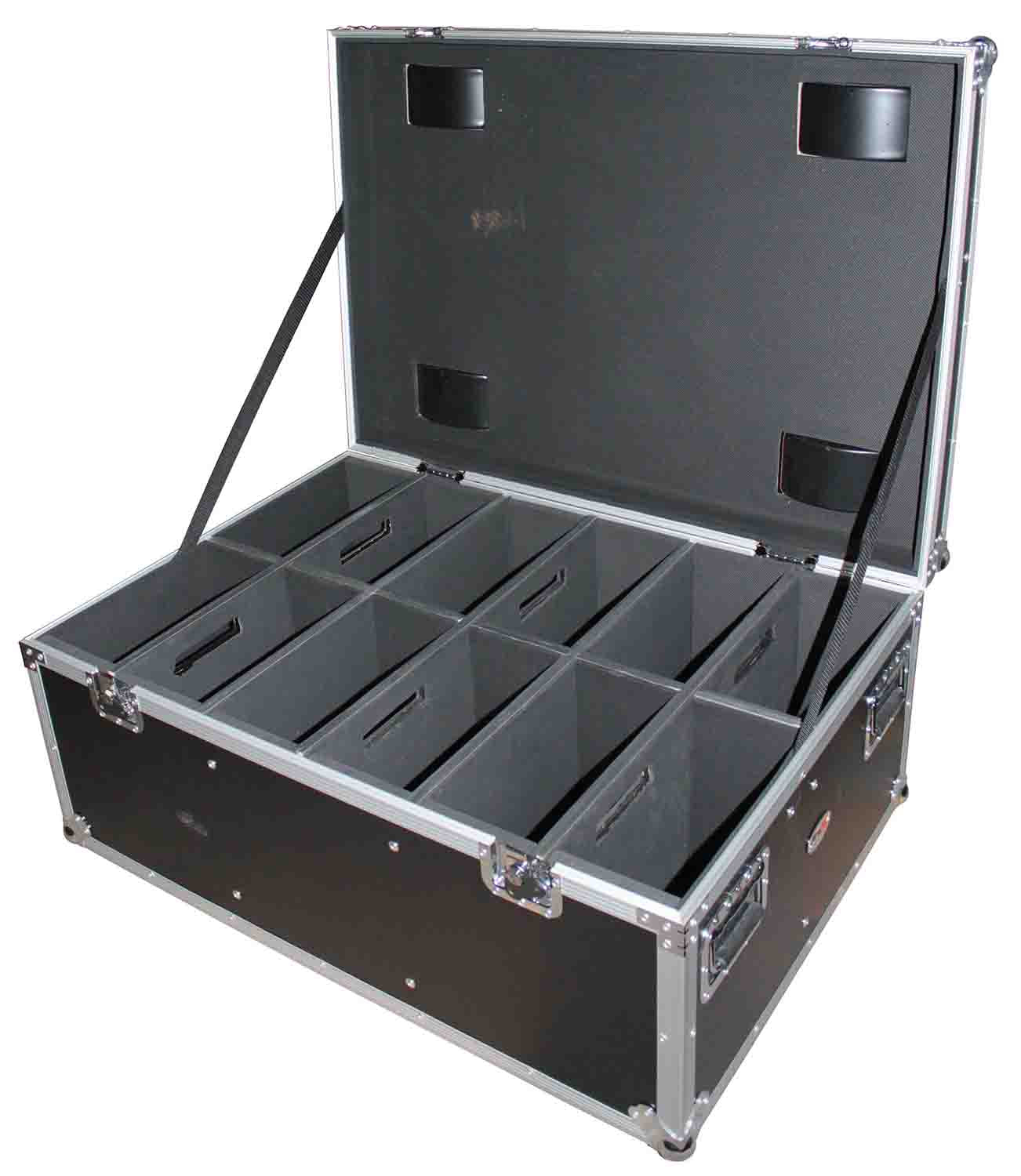 ProX XS-PARU612W Par Can Utility Case with Wheels will Hold 6 or 12 Par Lights - Hollywood DJ