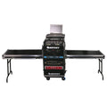 Odyssey FZGS1214WDLXII, Deluxe 12U Top Slanted 14U Bottom Vertical Pro Combo Rack with Casters, Two Side Tables, and Glide Platform - Hollywood DJ