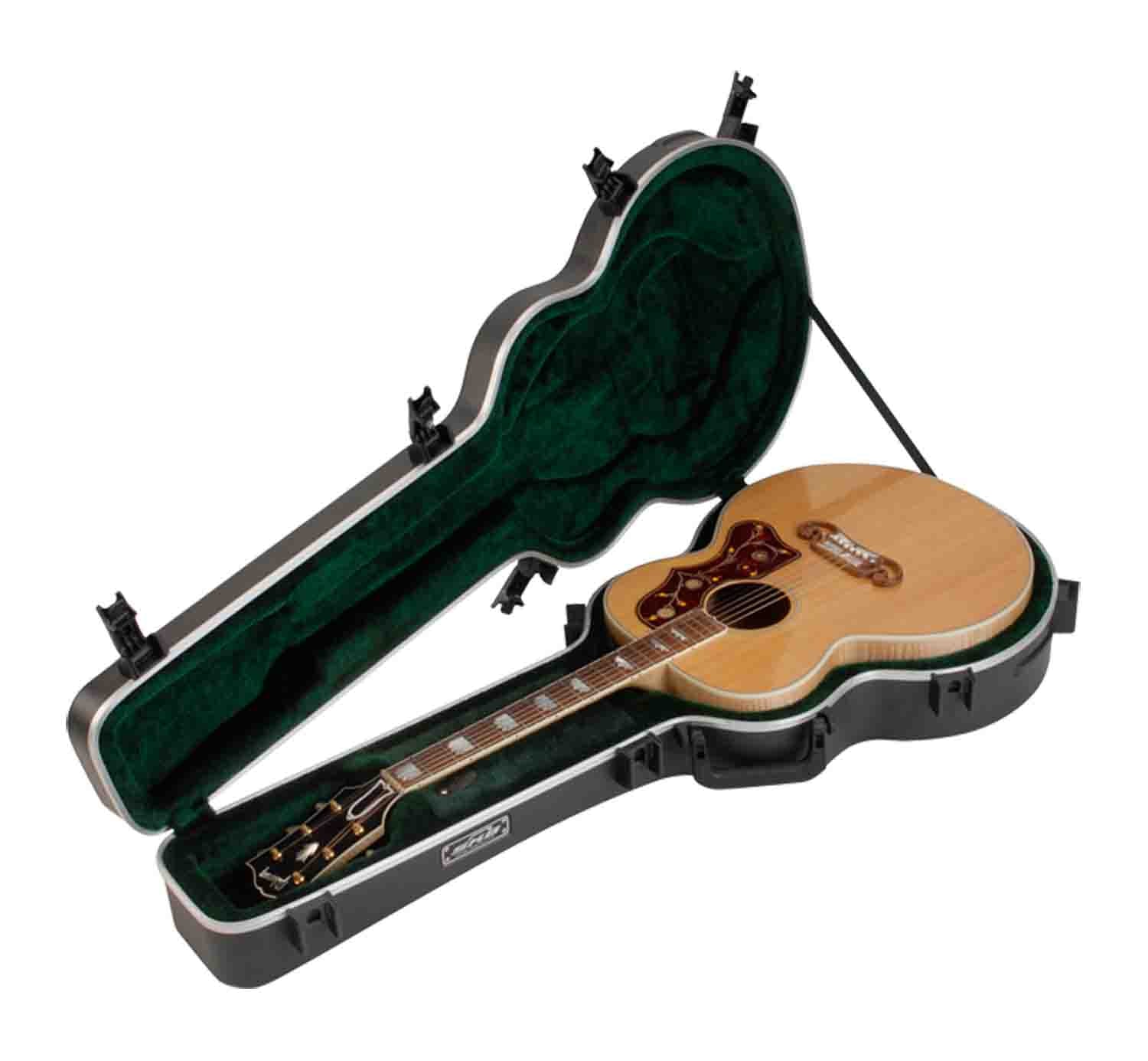 SKB Cases 1SKB-20 Universal Jumbo Acoustic Deluxe Guitar Case - Hollywood DJ