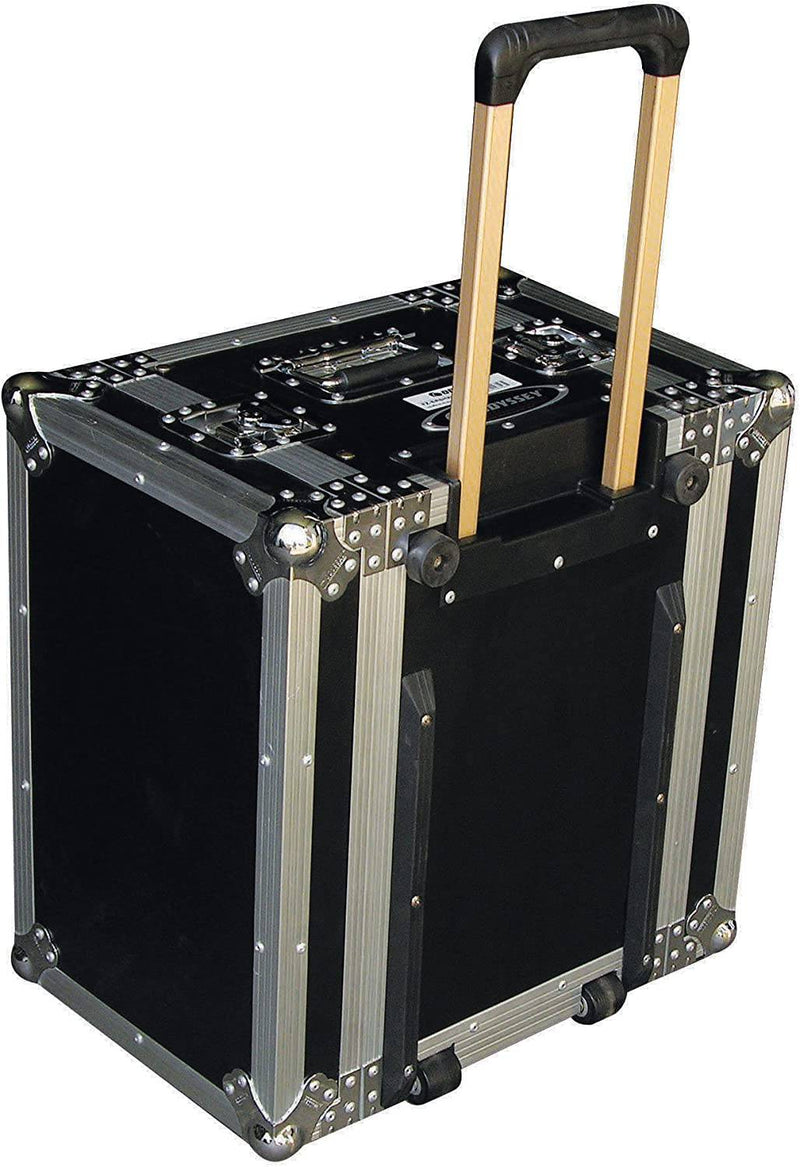 Odyssey FZER6HW, 6U Pro Trolley Effects Rack with Wheels - Hollywood DJ