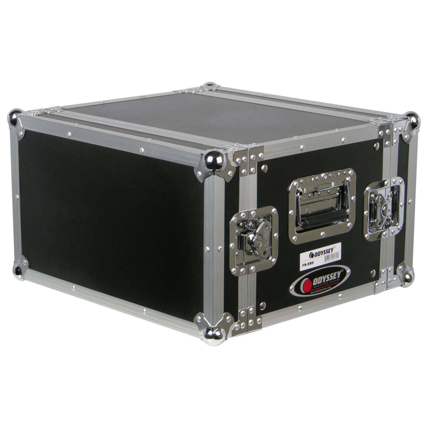 Open Box: Odyssey FRER6, 6U Effects Rack With Heavy-Duty Ball Corners - Hollywood DJ