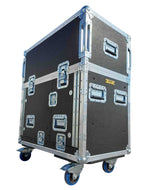 Prox XZF-YDM7EX2UDLMA, Flip-Ready Console Case for Yamaha DM7-EX with Hydraulic Easy Lifting Detachable Deck Laptop Monitor Arm and Auto Casters by ProX Cases