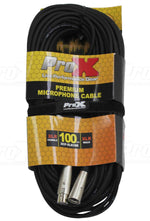 Prox XCP-XLR100 Balanced XLR3-F to XLR3-M Premium Audio Microphone Cable - 100 Feet - Hollywood DJ