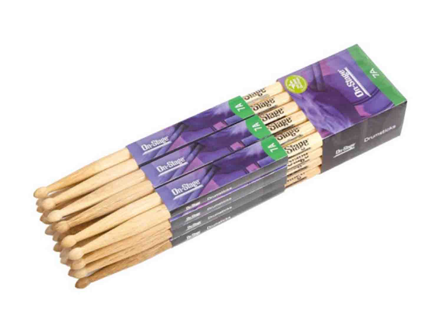 Onstage HW7A Hickory Drum Sticks - Hollywood DJ