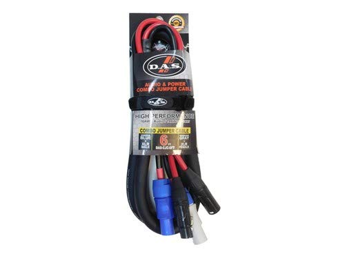 D.A.S. Audio Combo Jumper Cable / 14 AWG Pwr + 16 AWG Audio (6 FT) - Hollywood DJ