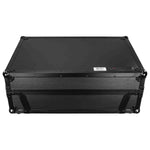 Odyssey FZGSPRIME4W2BL Denon Prime 4 Black Flight Case with Patented Glide Laptop Platform and 2U Rack Space - Hollywood DJ