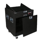 Odyssey CXP1110W, 11U Top 10U Bottom CXP Carpet Combo Rack with Wheels - Hollywood DJ