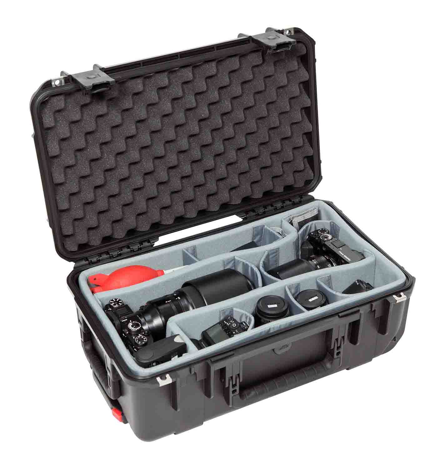 SKB Cases 3i-2011-7DT iSeries 2011-7 Case with Think Tank Photo Dividers & Lid Foam - Black - Hollywood DJ
