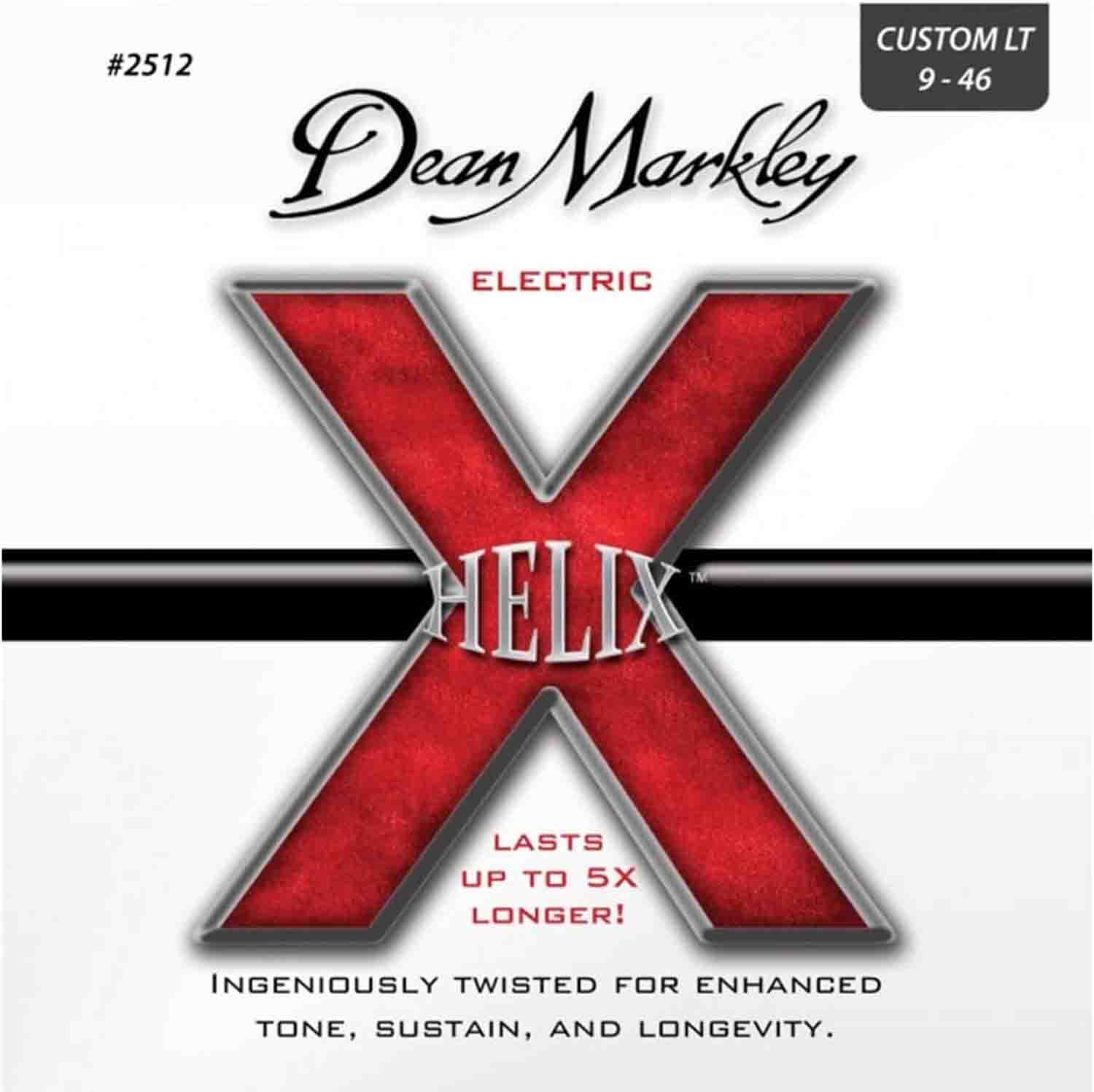 Dean Markley 2512 Helix HD Custom Light Electric Guitar Strings (9-46) - Hollywood DJ