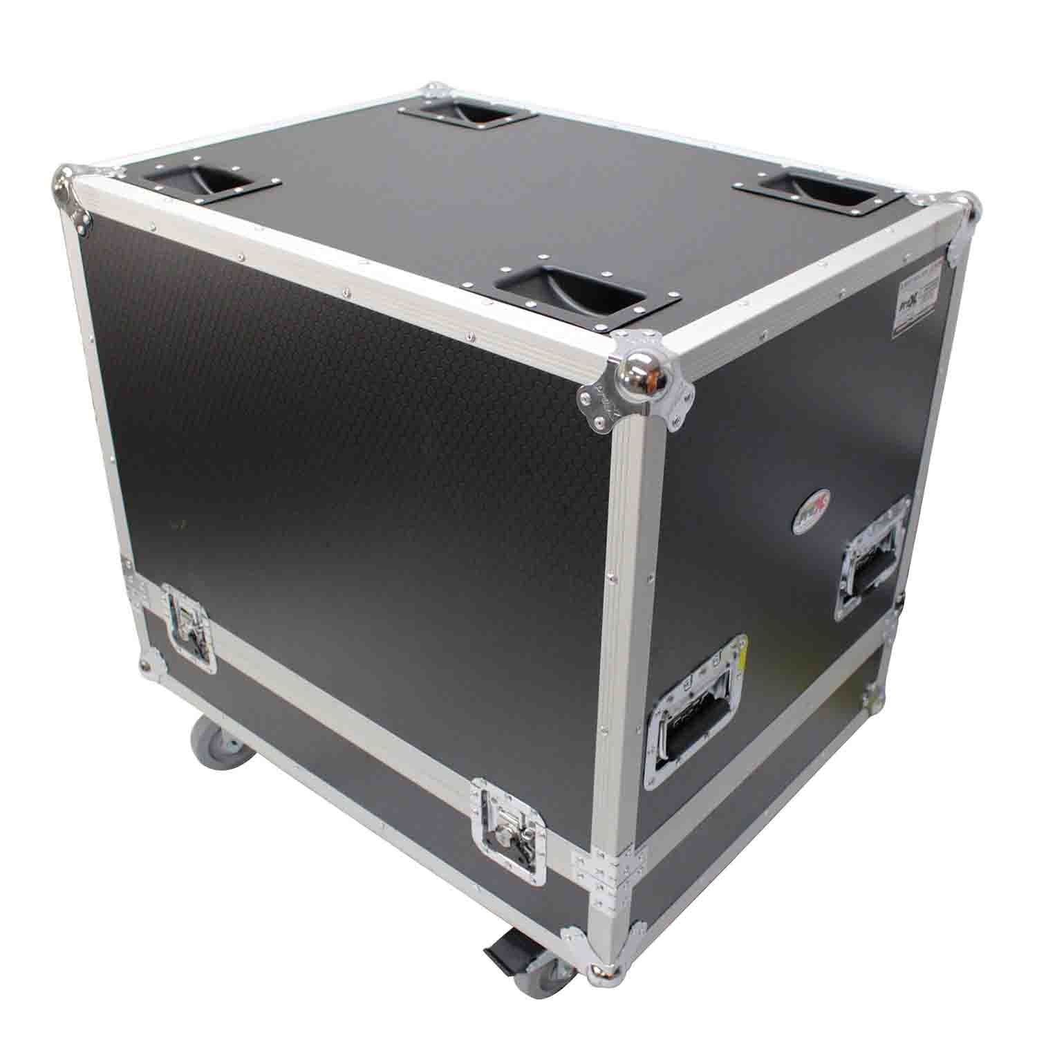 ProX X-RCF-HDL20ALAX2W, Dual Flight-Road Case for 2 RCF HDL 20-A Line Array Speakers W-Wheels - Hollywood DJ