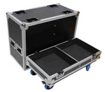 ProX X-RCF-TTL6A, Flight Case for 2x RCF TTL6-A Three-Way Line Array Module with 4-inch Wheels - Hollywood DJ