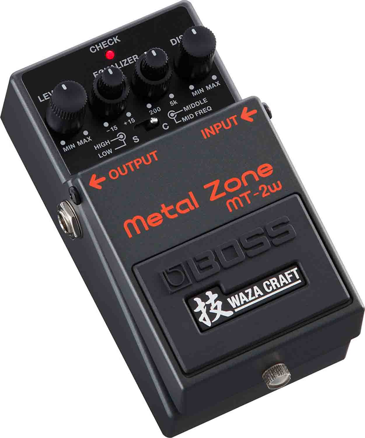 Open Box: BOSS MT-2W Metal Zone Waza Craft Distortion Pedal for Electric Guitars - Hollywood DJ