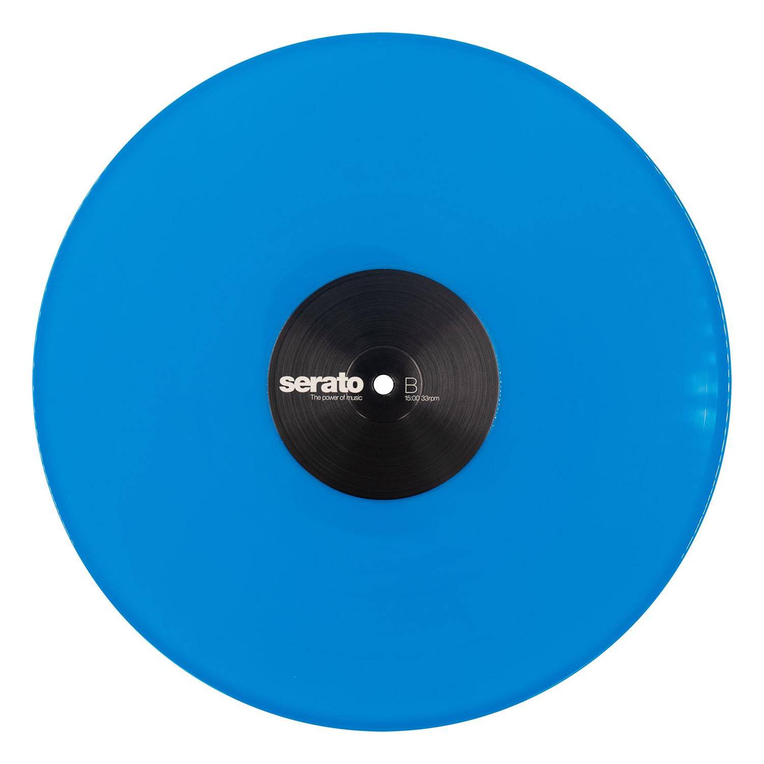 Limited Edition :: Serato DJ NEON BLUE  SCV-NS-BLU-12, 12 Inch Control Vinyl, NEON Series - Hollywood DJ