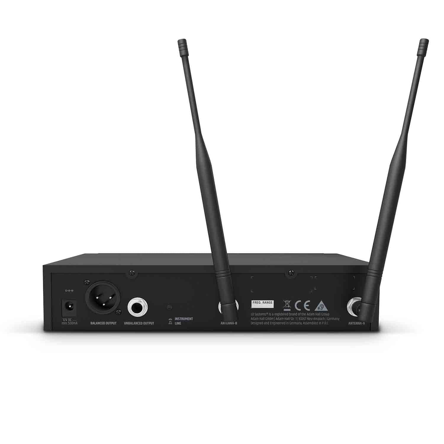 LD Systems U505 BPG Wireless Microphone System with Bodypack and Guitar Cable ( 584 – 608 MHz) - Hollywood DJ