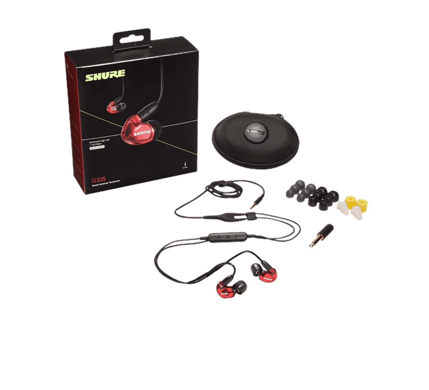 B-Stock: Shure SE535LTD+UNI Special Edition Sound Isolating Earphones - Red - Hollywood DJ