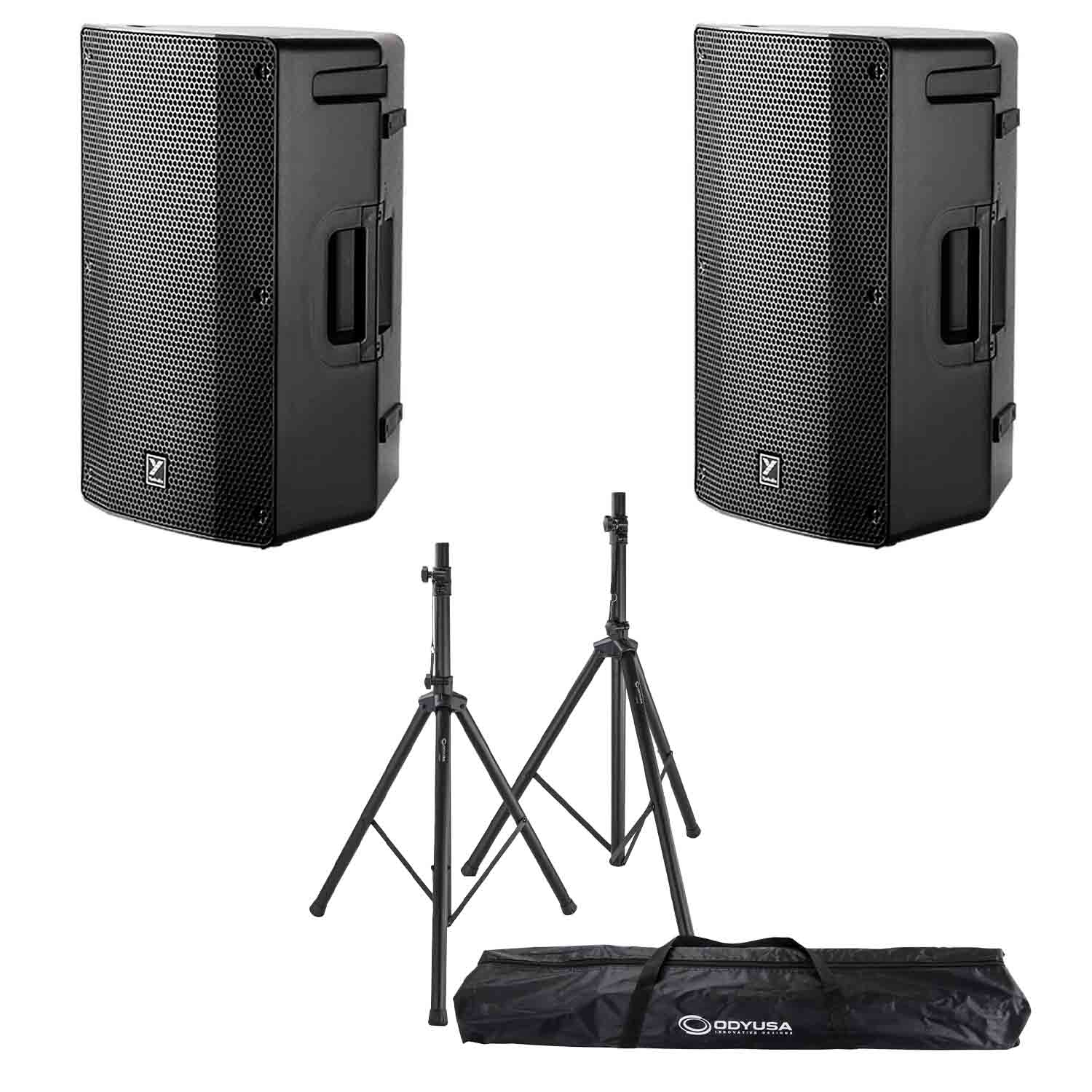 Yorkville YXL12P 12" PA Speaker Package with Stands and Bag - Hollywood DJ