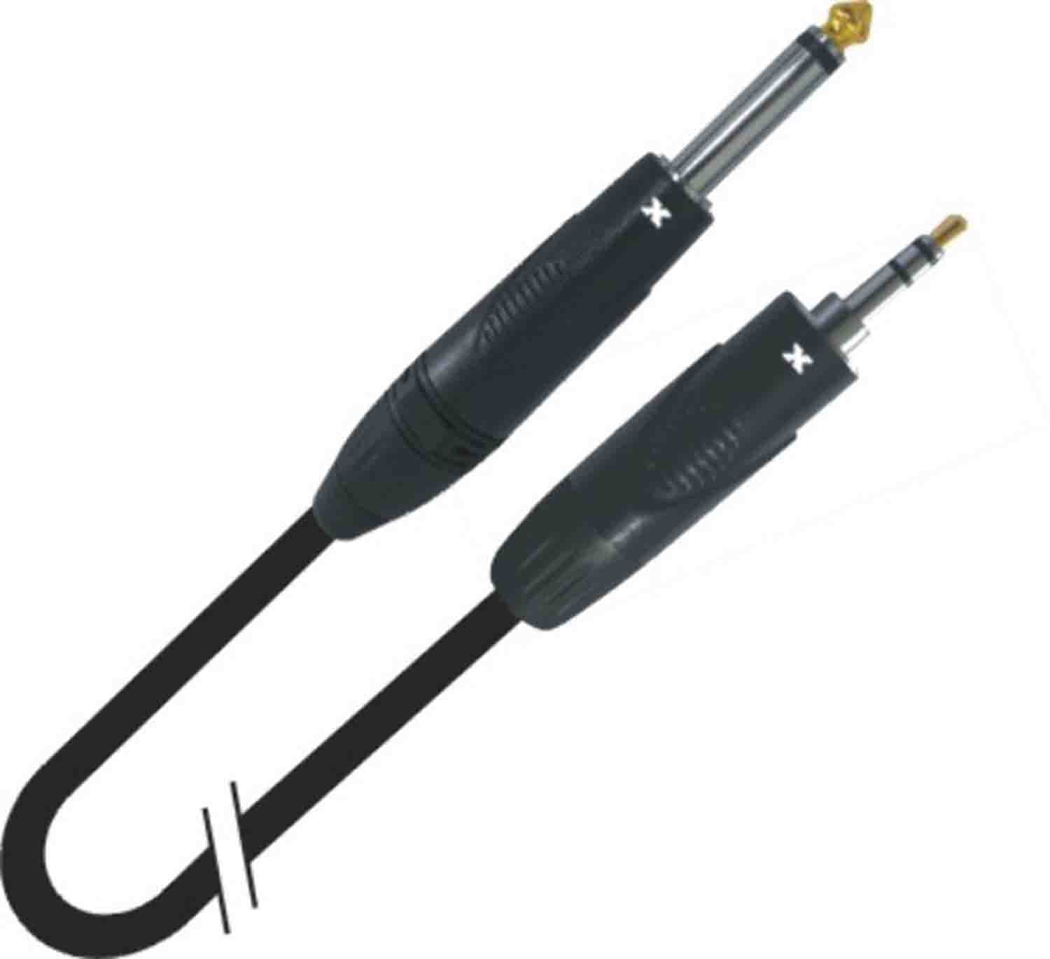 Prox XC-MP10 Unbalanced TRS-M Mini 1/8" to TS-M High Performance Audio Cable - 10 Feet - Hollywood DJ