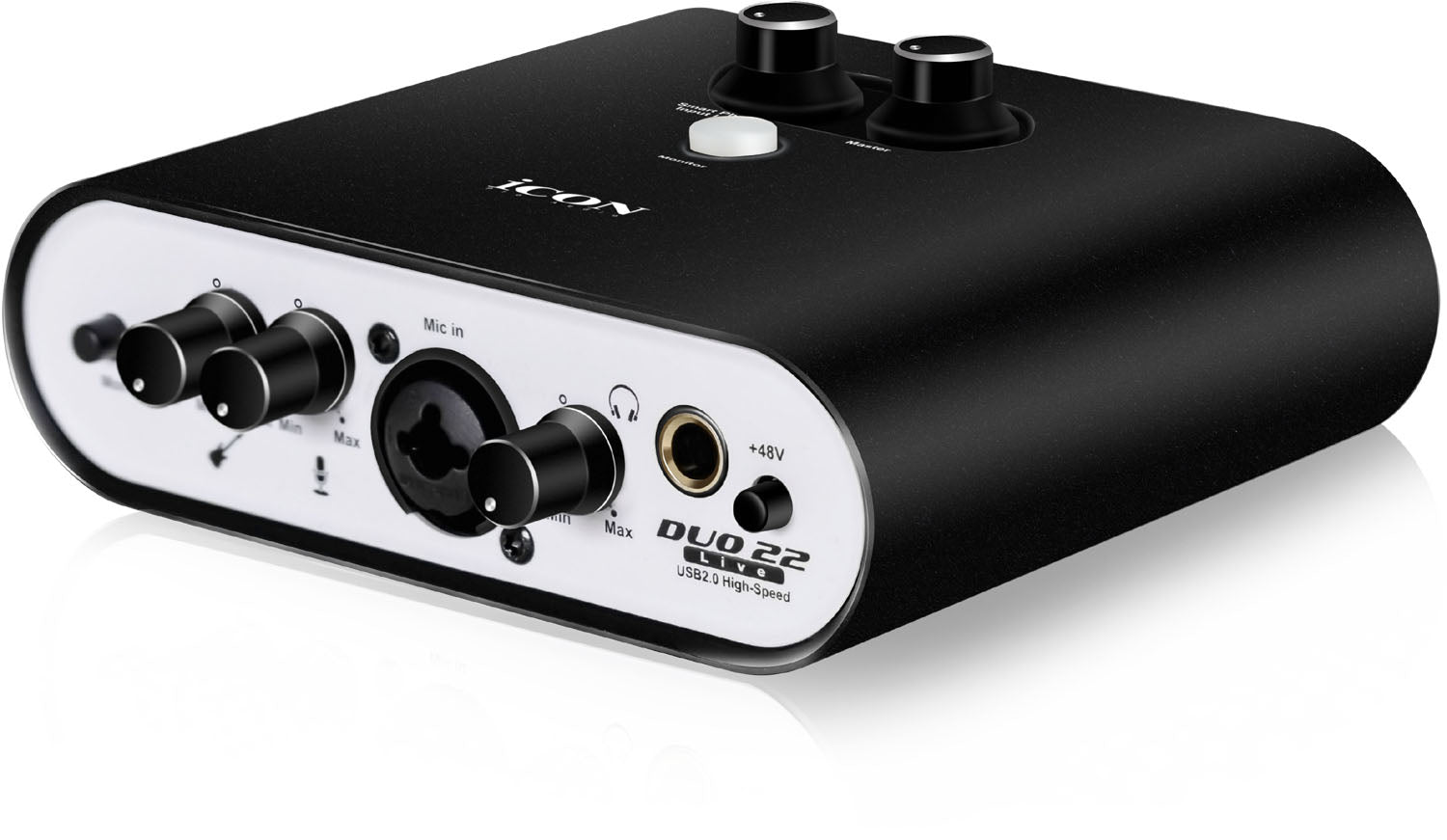B-Stock: Icon Pro Audio Duo22 Live, Simultaneous Desktop and Mobile Connectivity Audio Streaming Interface - Hollywood DJ