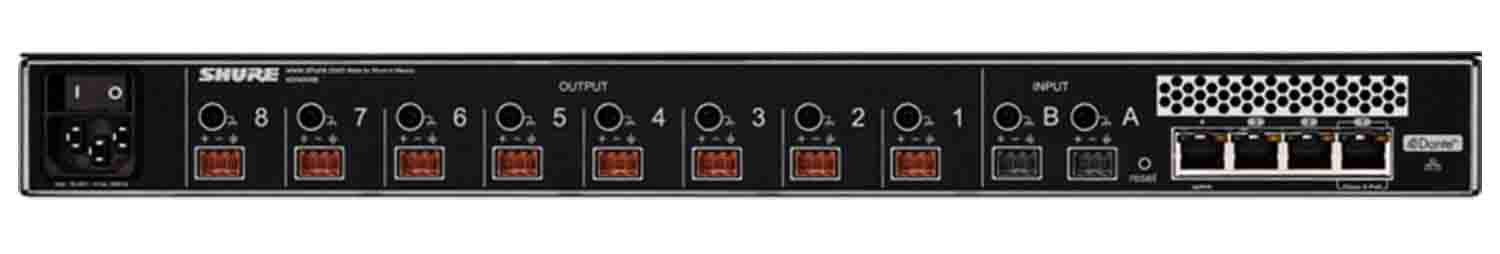 B-Stock: Shure MXWANI8, 8 Channel Audio Network Interface - Hollywood DJ