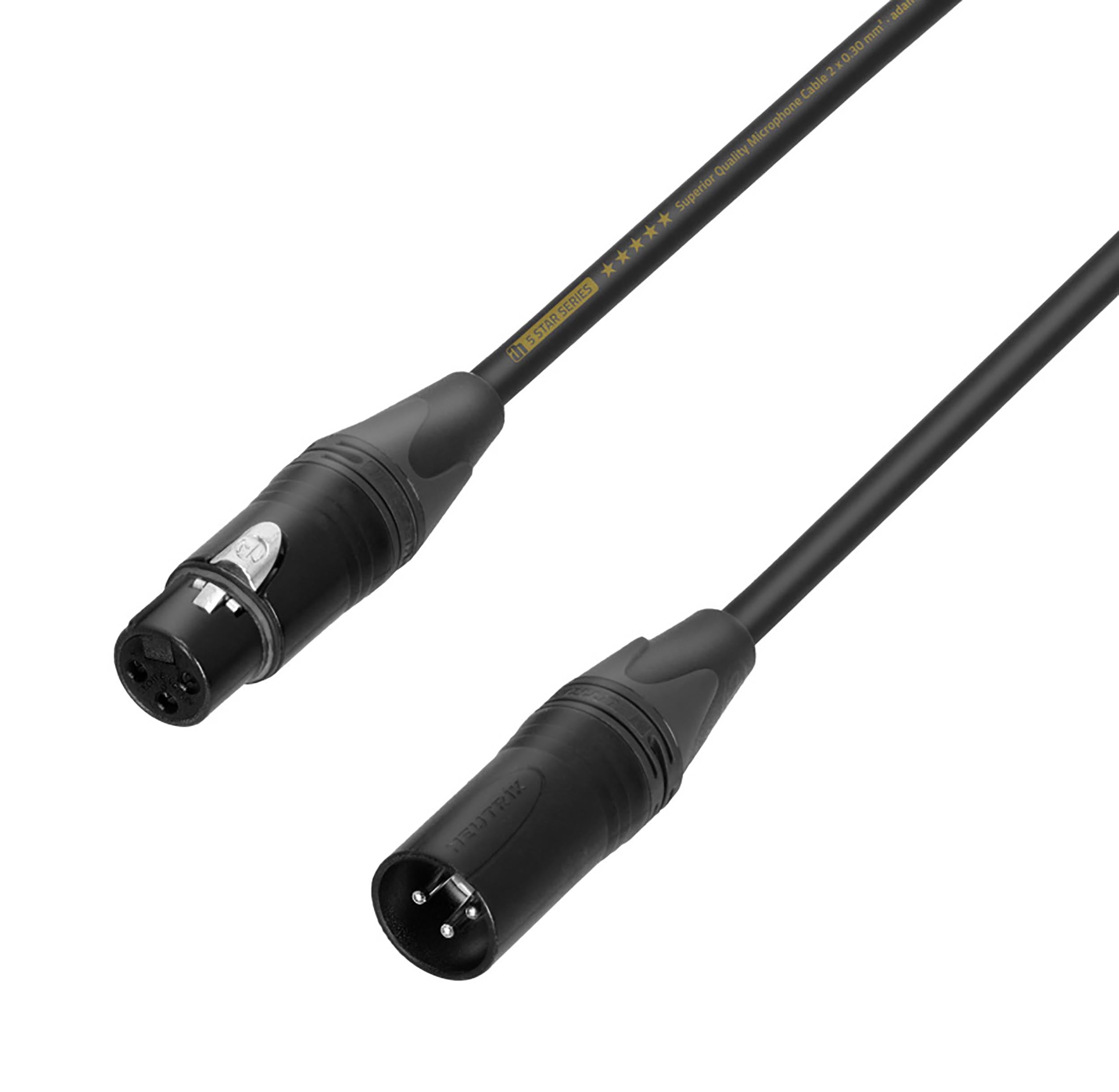 Adam Hall Cables 5 STAR MMF 0300, Microphone Cable Neutrik XLR Female to XLR Male - 3 m by Adam Hall